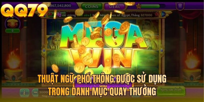 Thuật ngữ phổ thông được sử dụng trong danh mục quay thưởng
