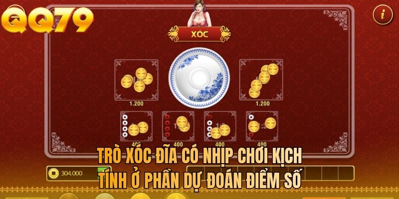 Trò xóc đĩa có nhịp chơi kịch tính ở phần dự đoán điểm số
